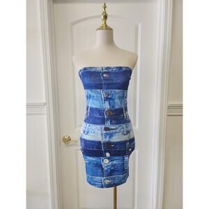 Denim Jean Print Dress